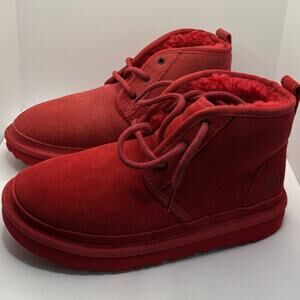 Uggs K Neumel youth size 3, Red shoes where tried on in store and walk around